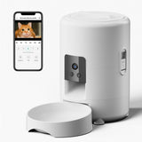 Smart Pet Feeder 2L | Auto & Button Keypad | Black & White