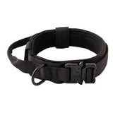 Collar de nailon táctico ajustable para perros | Collar de entrenamiento resistente para perros grandes