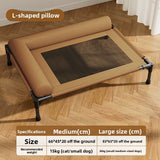 Cama Reforzada Lavable para Perros con Funda Removible | En forma de L y de tres lados — M/L
