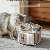 Fuente de Agua Automática Circulante para Mascotas | Dispensador de Acero Inoxidable para Perros y Gatos