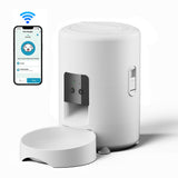 Smart Pet Feeder 2L | Auto & Button Keypad | Black & White