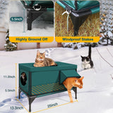 Outdoor Heated Cat Bed | Waterproof Insulated Shelter