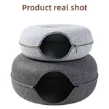 Cat Cave Nest Bed | Deep Plush Sleeping Nest for Indoor Cats
