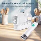 7-in-1 Pet Grooming Vacuum Kit | Dog & Cat Hair Trimmer with Suction