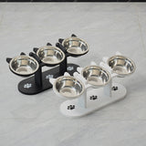 Elevated Pet Bowl Feeding Station | Wooden Single to Triple