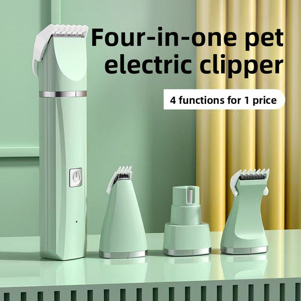 4-in-1 Pet Grooming Electric Trimmer & Nail Kit