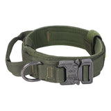 Collar de nailon táctico ajustable para perros | Collar de entrenamiento resistente para perros grandes