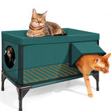 Outdoor Heated Cat Bed | Waterproof Insulated Shelter