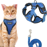 Cat Harness & Leash Set | Escape-Proof Reflective Vest