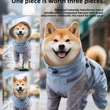 Dog Four-Leg Raincoat | Waterproof Full-Body Rain Jacket for Dogs