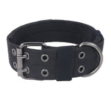 Collar de nailon táctico ajustable para perros | Collar de entrenamiento resistente para perros grandes