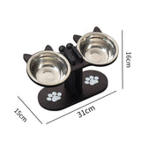 Elevated Pet Bowl Feeding Station | Wooden Single to Triple