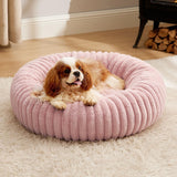 Round Plush Cat Bed | Soft Donut Nest Bed for Cats & Small Dogs