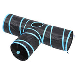 Collapsible Cat Tunnel Toy | Crinkle Play Tunnel with Peek-a-Boo Hole