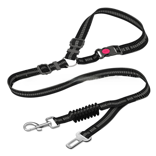 Dog Car Safety Belt | Adjustable Seatbelt Harness Clip for All Breeds