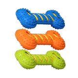 Dog Squeaky Bone Chew Toy | Durable Rubber Dental Play Set