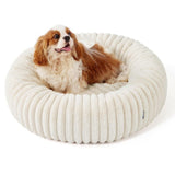 Round Plush Cat Bed | Soft Donut Nest Bed for Cats & Small Dogs