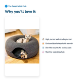 Cat Cave Nest Bed — features
