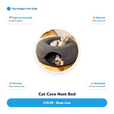 Cat Cave Nest Bed — benefits