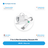 7-in-1 Pet Grooming Vacuum Kit — benefits