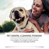 Polvo de limpieza dental para mascotas | Cuidado dental y de encías para perros y gatos