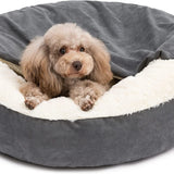 Plush Pet House with Blanket | Cosy Den Bed for Cats & Dogs