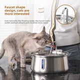 4L Stainless Steel Pet Water Fountain | Electric | 4 Designs