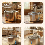 Fuente de Agua Automática Circulante para Mascotas | Dispensador de Acero Inoxidable para Perros y Gatos