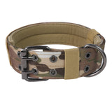 Collar de nailon táctico ajustable para perros | Collar de entrenamiento resistente para perros grandes