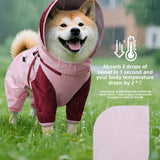 Dog Four-Leg Raincoat | Waterproof Full-Body Rain Jacket for Dogs