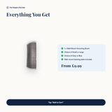 Everything included with the Wall-Mount Grooming Brush