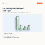 4-in-1 Pet Grooming Electric Trimmer & Nail Kit - benefit overview