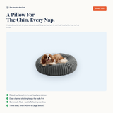 Round Plush Cat Bed - hero