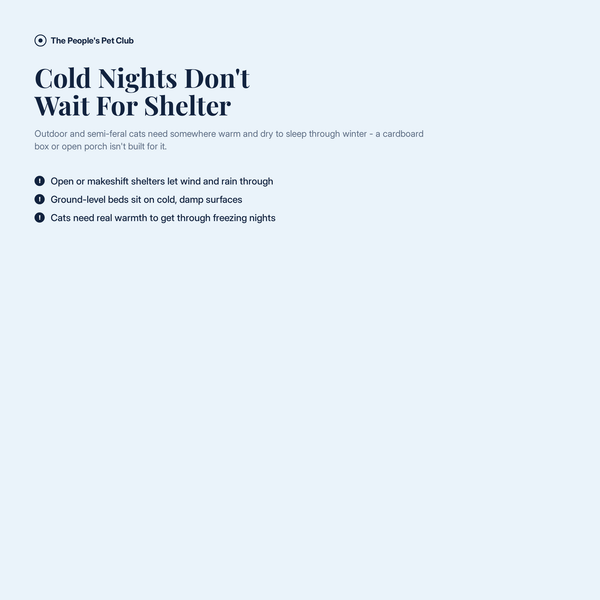 Outdoor Heated Cat Bed - problem