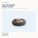 Round Plush Cat Bed - meet
