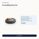 Round Plush Cat Bed - offer