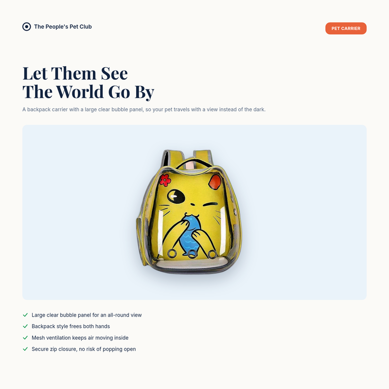 Space Capsule Pet Carrier Bag - hero
