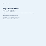 Collapsible Silicone Travel Bowl - problem