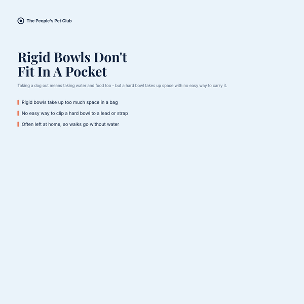 Collapsible Silicone Travel Bowl - problem