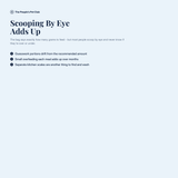 Scooping by eye adds up - the problem