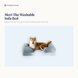 Washable Pet Bed with Detachable Cover - meet