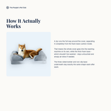 Washable Pet Bed with Detachable Cover - mechanism