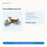 Washable Pet Bed with Detachable Cover - offer