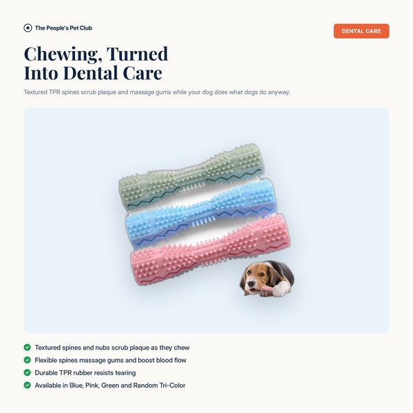 The People's Pet Club Dog Dental Chew Stick - branded hero infographic
