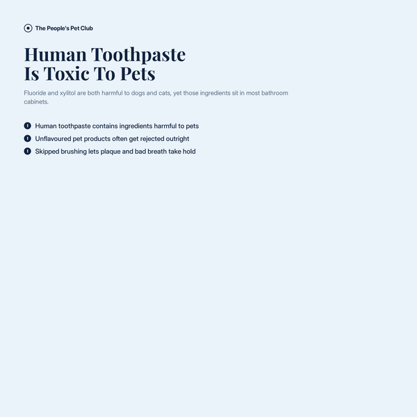 Pet Toothpaste - problem