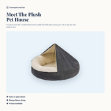Plush Pet House with Blanket - meet