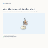 Automatic Rotating Cat Toy | Feather Wand for Indoor Cats